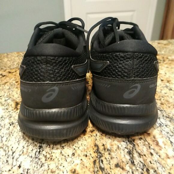 Asics Gel Contend 7 Black Running Shoes 1012A911 Women’s Sz 11 - Picture 10 of 12